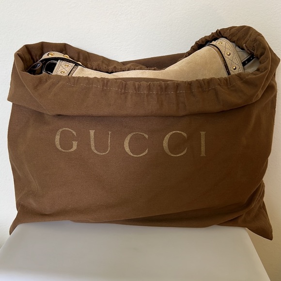 Gucci suede large hobo shoulder bag - Picture 12 of 12
